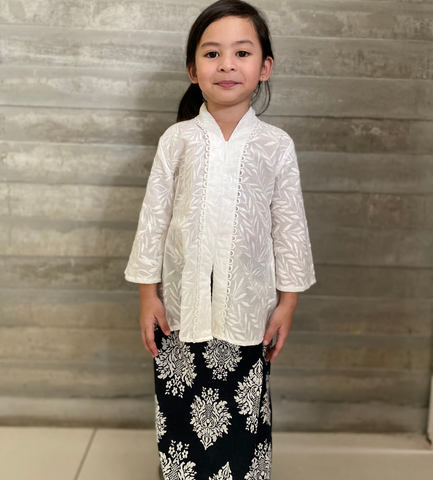 LATIFA  - WHITE + MIDNIGHT (TODDLERS)