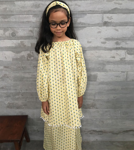 PIPPA Mod Kurung -  Yellow (Kids)